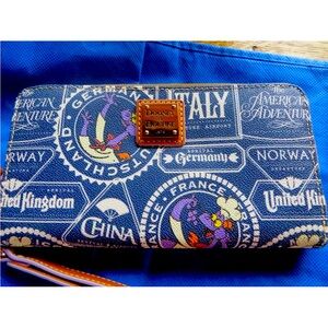 Dooney & Bourke Large Wristlet International Epcot with Figment.